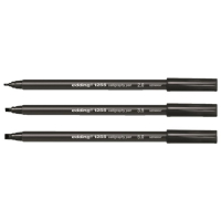 Kalligrafiepen edding 1255 zwart 3 lijndiktes blister à 3st